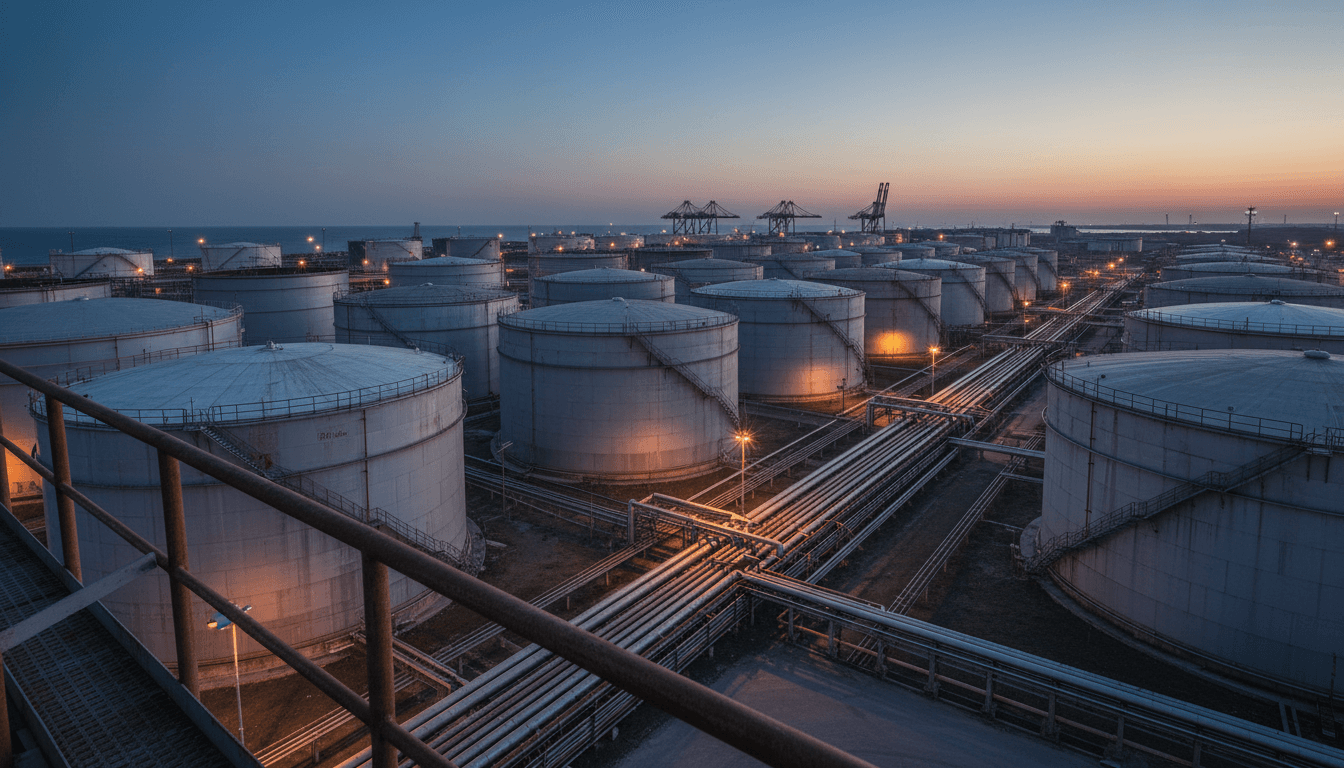 Planta de refinación de petróleo y gas